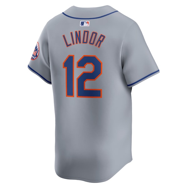 Francisco Lindor New York Mets Nike Away Limited Player Jersey - Gray/White