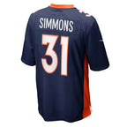 Justin Simmons Denver Broncos Nike Game Jersey - Navy