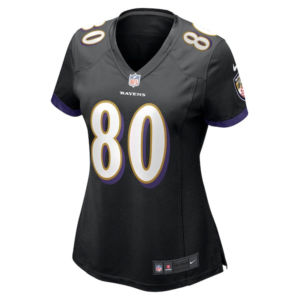 Isaiah Likely Baltimore Ravens Nike Women's Alternate Game Jersey - Black/Purple