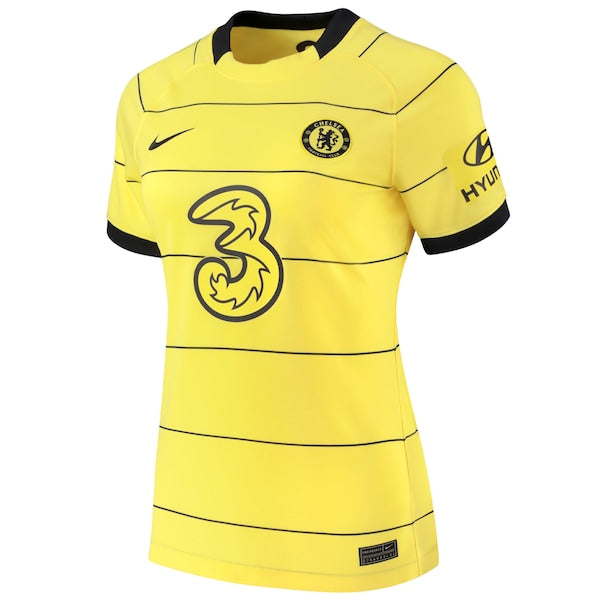 Romelu Lukaku Chelsea Nike Women's 2021/22 Away Replica Player Jersey - Yellow