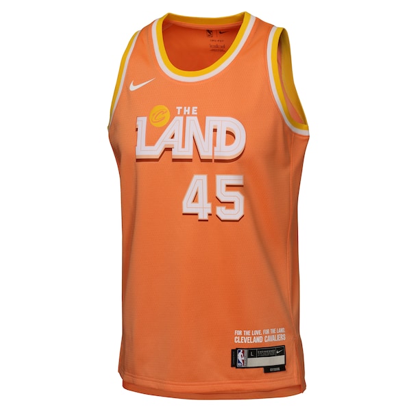 Donovan Mitchell Cleveland Cavaliers Nike Youth 2025/26 City Edition Swingman Jersey - Orange