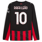 Rafael Leão AC Milan Puma 2025/26 Home Replica Long Sleeve Player Jersey - Red
