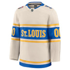 St. Louis Blues  2025 NHL Winter Classic Premium Custom Jersey - Cream