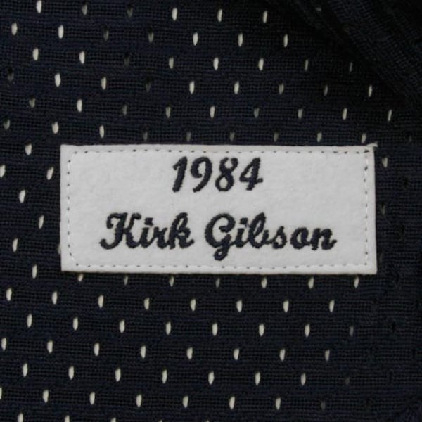 Kirk Gibson Detroit Tigers 1984 Authentic Cooperstown Collection Mesh Batting Practice Jersey - Navy