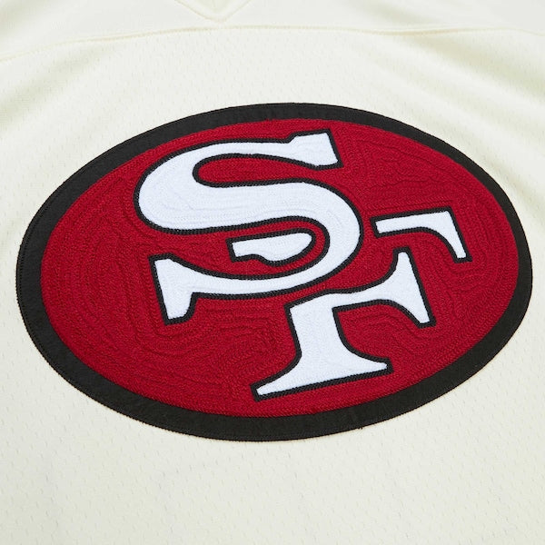 Joe Montana San Francisco 49ers Chainstitch Legacy Jersey - Cream