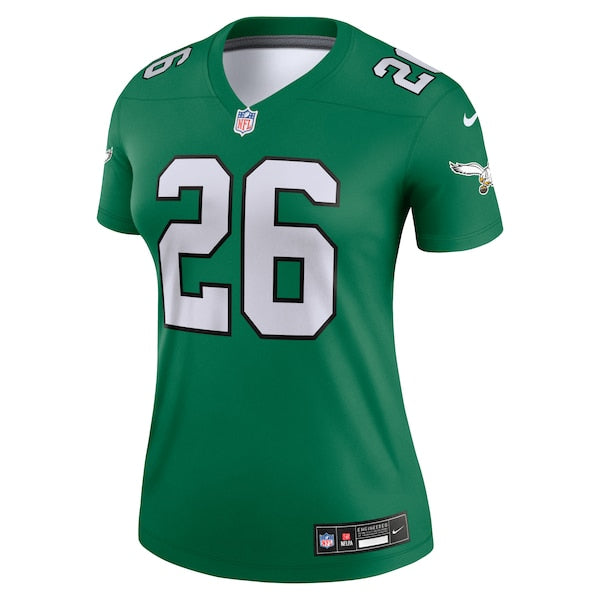 Saquon Barkley Philadelphia Eagles Nike Women's  Legend Player Performance Top -  Kelly Green