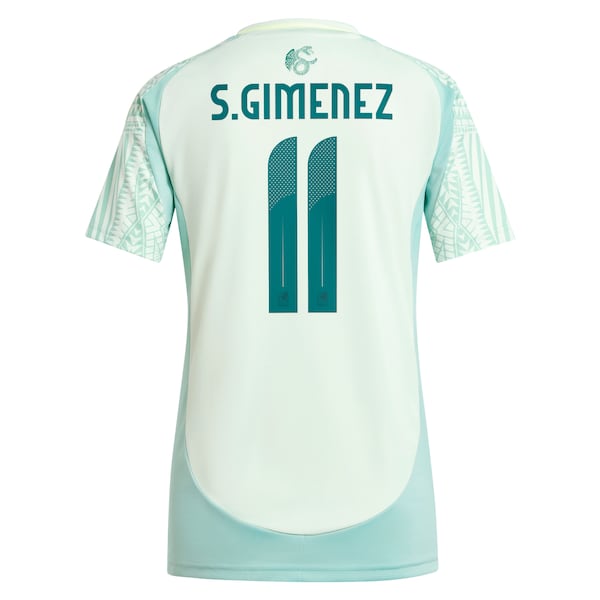 Santiago Giménez Mexico National Team adidas Women's 2024 Away Replica Player Jersey - Green