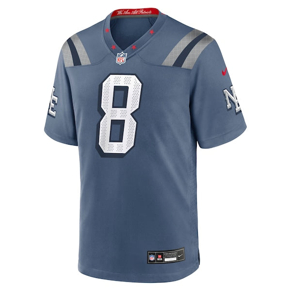 Stefon Diggs New England Patriots Nike 2025 Rivalries Collection Game Jersey - Storm Blue