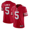 Trey Lance San Francisco 49ers Nike Vapor Limited Jersey - Scarlet/Red/White