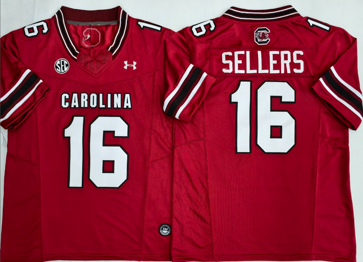 LaNorris Sellers NCAA South Carolina Gamecocks Under Armour Vapor Limited Jersey
