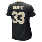 Kirk Merritt New Orleans Saints Nike Women's Team Game Jersey -  Black