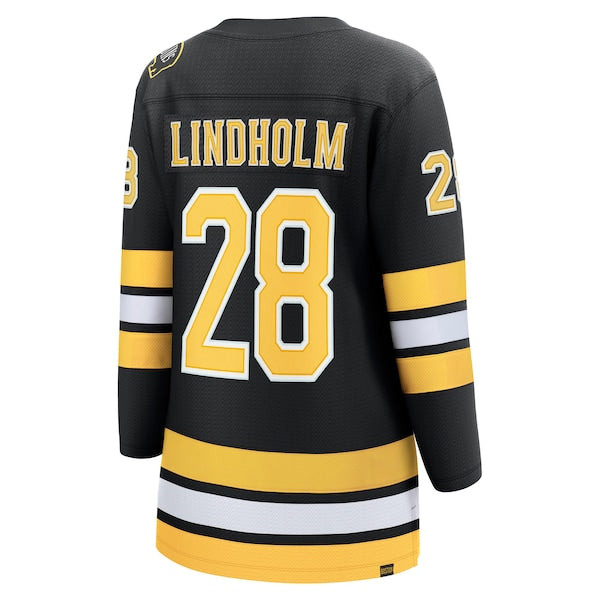 Elias Lindholm Boston Bruins  Women's Home Breakaway Player Jersey - Black