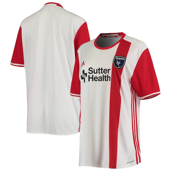 San Jose Earthquakes adidas Women's 2016 Replica Away Jersey - White