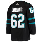 Kevin Labanc San Jose Sharks adidas Alternate Authentic Jersey - Black