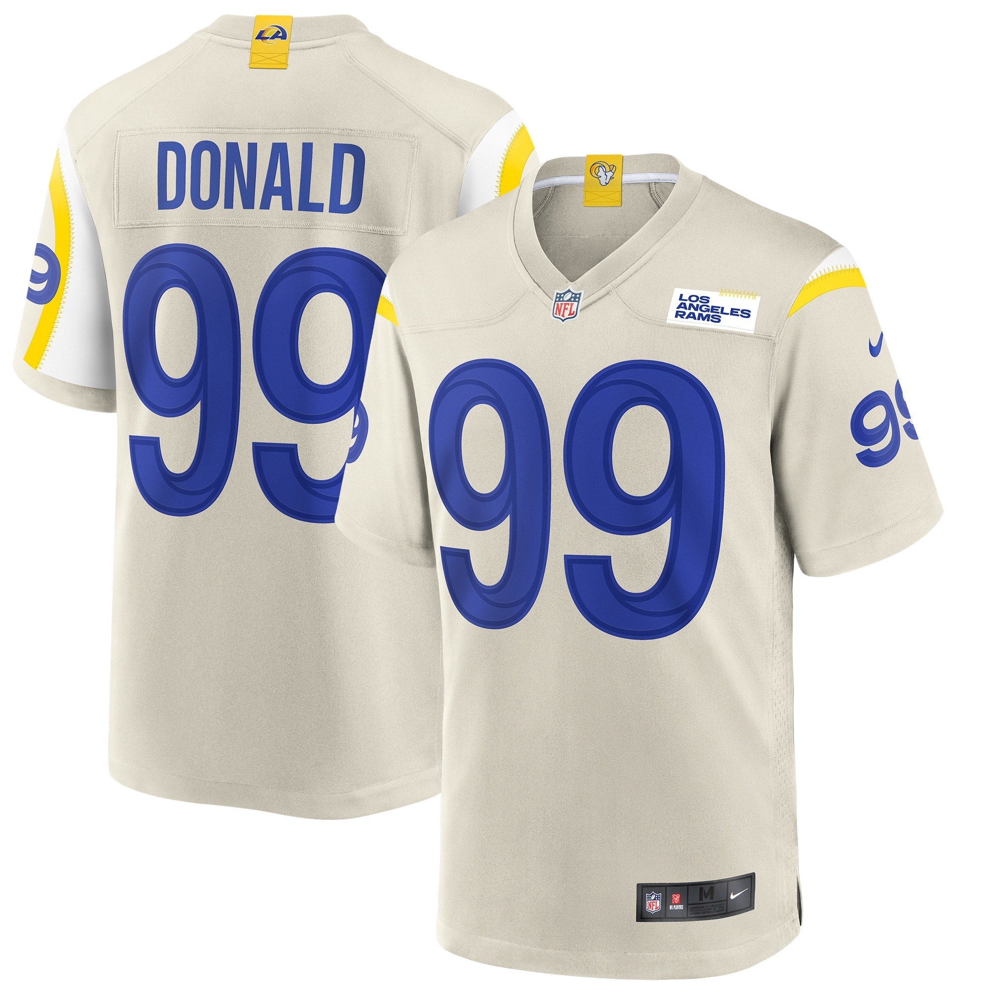 Aaron Donald Los Angeles Rams Nike Alternate Player Game Jersey - White/Cream