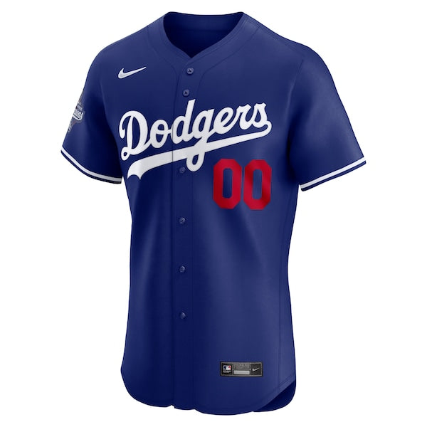 Los Angeles Dodgers Nike 2025 World Series Champions Alternate  Elite Custom Jersey - Royal/Cream