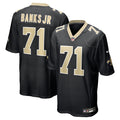 Kelvin Banks Jr. New Orleans Saints Nike 2025 NFL Draft First Round Pick  Game Jersey - Black