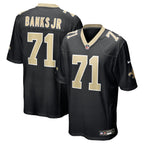 Kelvin Banks Jr. New Orleans Saints Nike 2025 NFL Draft First Round Pick  Game Jersey - Black