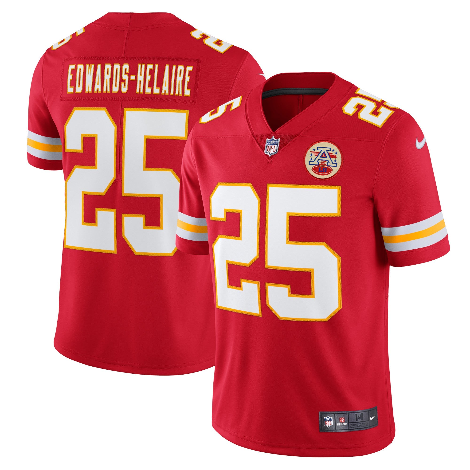 Clyde Edwards-Helaire Kansas City Chiefs Nike Vapor Limited Jersey - White/Red