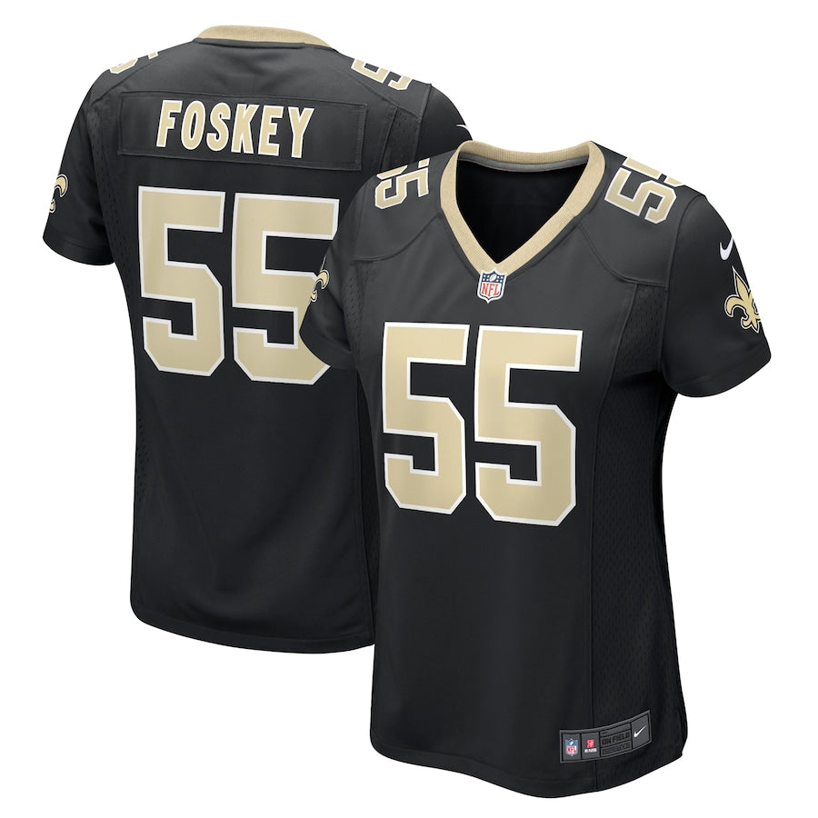 Isaiah Foskey New Orleans Saints Nike Women's Team Game Jersey -  Black