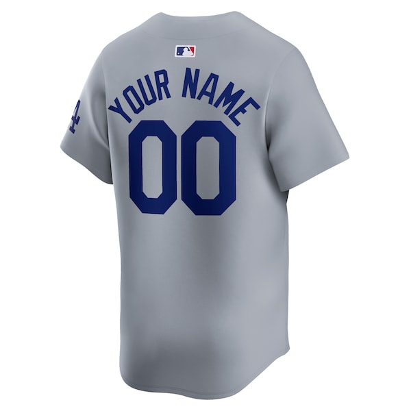 Los Angeles Dodgers Nike Away Limited Custom Jersey - Gray
