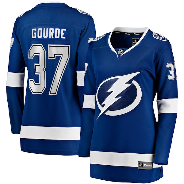 Yanni Gourde Tampa Bay Lightning  Women's Home Breakaway Player Jersey - Blue