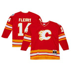 Theoren Fleury Calgary Flames  1988/89 Blue Line Player Jersey - Red