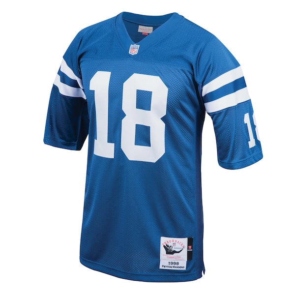Peyton Manning Indianapolis Colts 1998 Authentic Throwback Retired Player Jersey - Royal/White