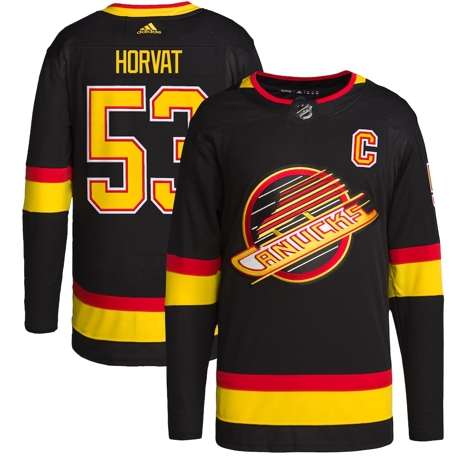 Bo Horvat Vancouver Canucks adidas Alternate Primegreen Authentic Pro Player - Jersey - Black