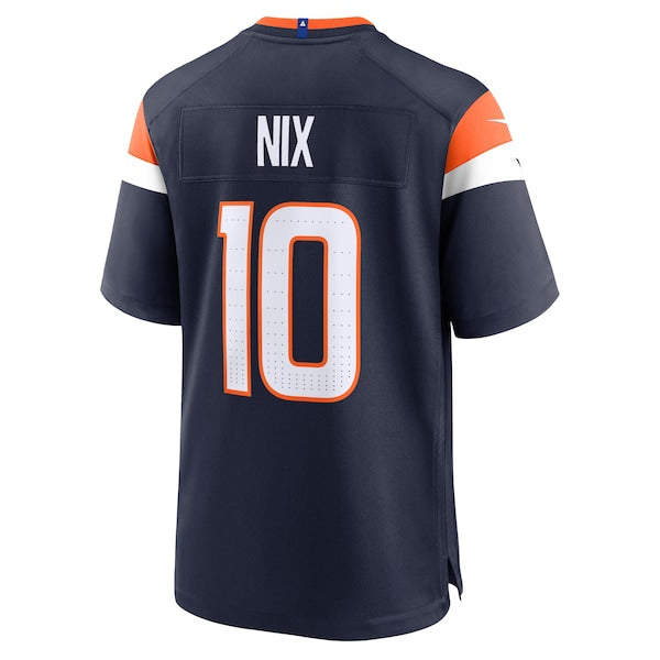 Youth Bo Nix Denver Broncos Nike Alternate Game Jersey -  Navy/White