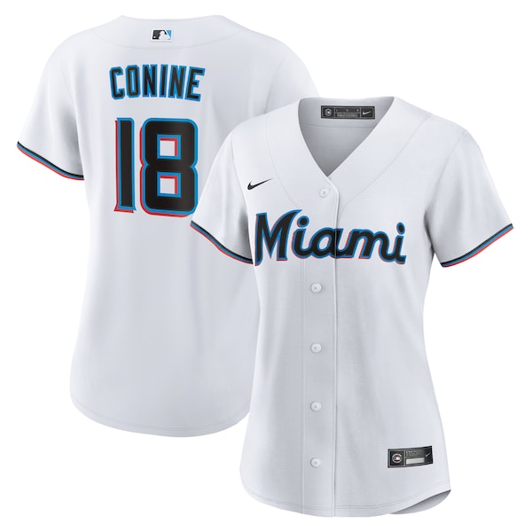 Griffin Conine Miami Marlins Nike Women's Home Replica Jersey - White