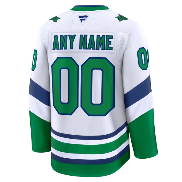 Carolina Hurricanes  Throwback Premium Custom Jersey - White
