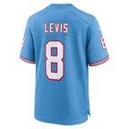 Will Levis Tennessee Titans Nike Oilers Throwback Player Game Jersey - Light Blue