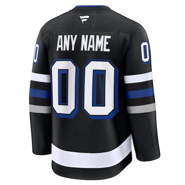 Tampa Bay Lightning  Alternate Premium Custom Jersey - Black/Blue/White