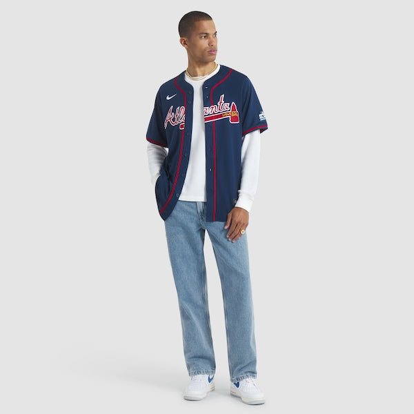 Ronald Acuna Jr. Atlanta Braves Nike 2025 MLB Speedway Classic Alternate Limited Player Jersey - Navy