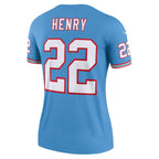 Derrick Henry Tennessee Titans Nike Women's Oilers Throwback Legend Jersey - Light Blue/Navy