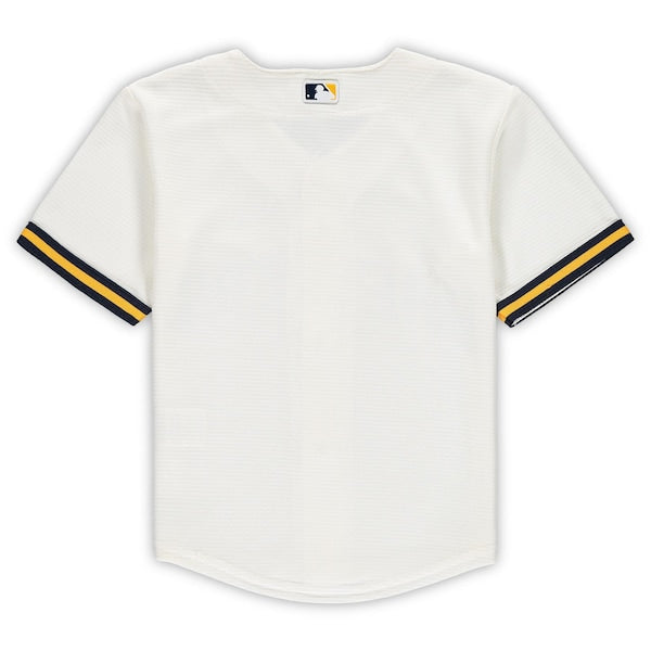 Milwaukee Brewers Nike Toddler Replica Team Jersey - Cream