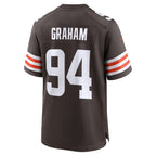 Mason Graham Cleveland Browns Nike 2025 NFL Draft First Round Pick  Game Jersey - Brown