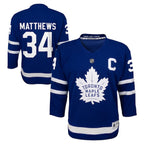 Auston Matthews Toronto Maple Leafs Youth Home Replica Player Jersey - Blue/Black