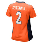 Patrick Surtain II Denver Broncos Nike Women's Game Jersey - Orange/Navy