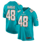 Jake Bargas Miami Dolphins Nike Home Game Player Jersey - Aqua