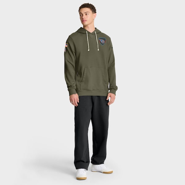Tennessee Titans Nike 2025 Salute to Service Sideline Standard Issue Dri-FIT Hoodie - Olive