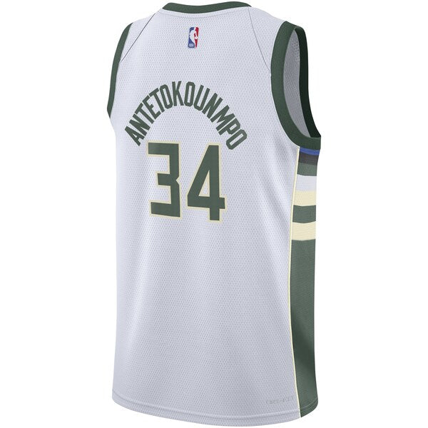 Giannis Antetokounmpo Milwaukee Bucks Nike Youth Swingman Jersey - Association Edition - White
