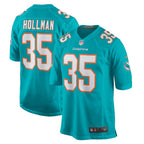 Ka'Dar Hollman Miami Dolphins Nike Home Game Player Jersey - Aqua