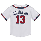 Ronald Acuña Jr. Atlanta Braves Nike Toddler Replica 2.0 Player Jersey - White