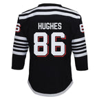Jack Hughes New Jersey Devils Youth Alternate Replica Player Jersey - Black/Red