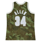 Ray Allen Milwaukee Bucks Hardwood Classics 2000/01 Ghost Green Swingman Jersey - Camo