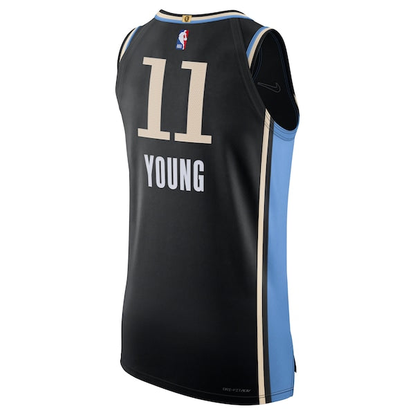 Nike Trae Young Atlanta Hawks  Authentic Jersey - City Edition - Black