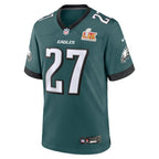 Quinyon Mitchell Philadelphia Eagles Nike Super Bowl LIX Game Player Jersey - Midnight Green