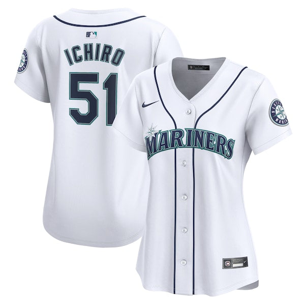 Ichiro Suzuki Seattle Mariners Nike Women's  Home Limited Player Jersey - White